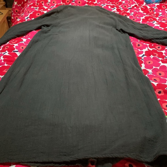 Cynthia Ashby charcoal grey gauze dress - Picture 6 of 7